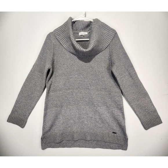 Calvin Klein Sweaters - Calvin Klein Women's Classic Tutle Neck Elegant Cozy Gray Sweater Size M